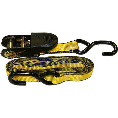 Everest EVEREST 1" x 10Ft 300 LBS WORKING LIMIT RATCHET TIE DOWN 4PK W/ POUCH S41103